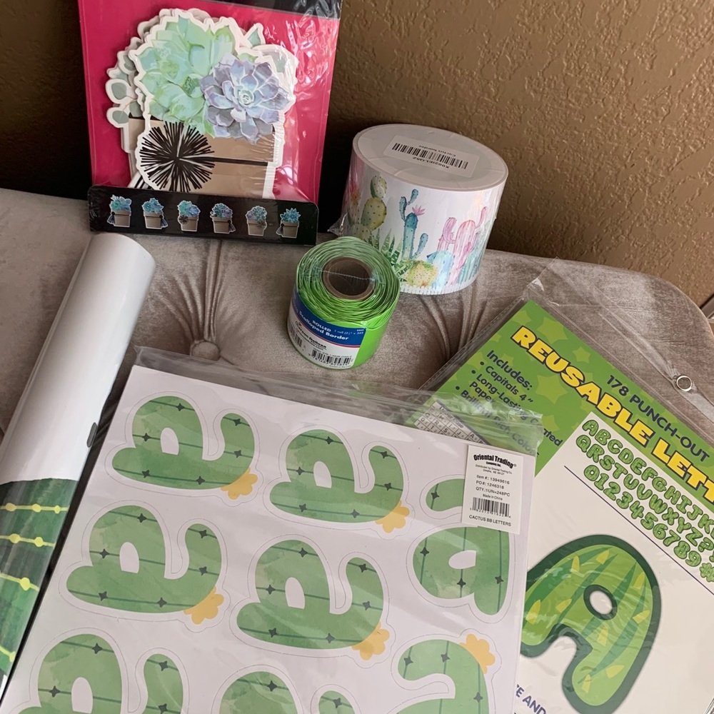 Teacher Cactus Decor